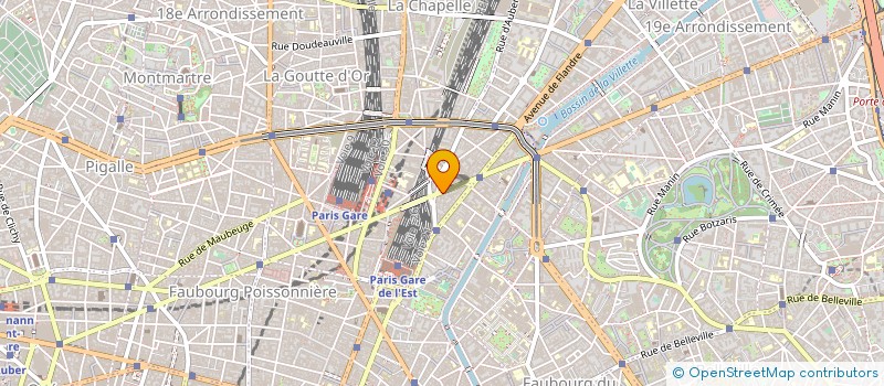 localisation de l'entreprise SYND.COPR. 186-188 RUE LAFAYETTE 75010 P  PARIS