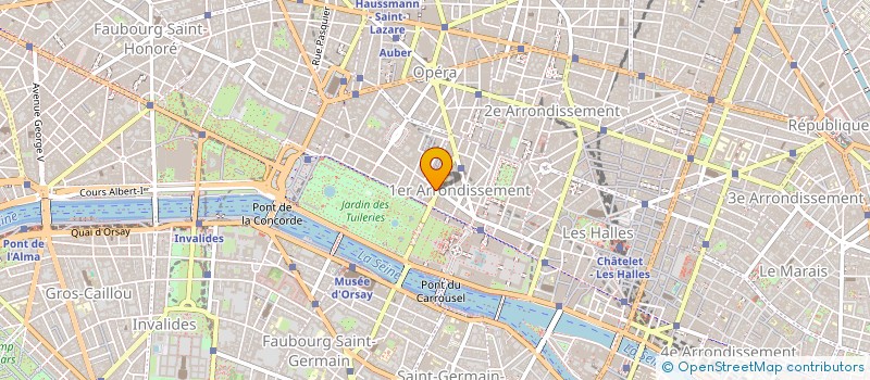 localisation de l'entreprise SYND.COPR. 189 RUE ST HONORE    75001 PA  PARIS