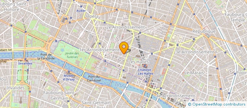 localisation de l'entreprise SYND COPR 19 21 23 R DU BOULOI PARIS 1  PARIS