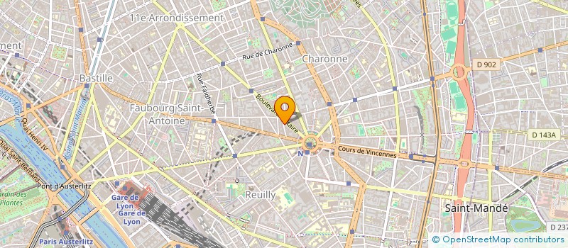 localisation de l'entreprise SYND.COPR. 19 AV QUIHOU 94 ST   MANDE RE  PARIS