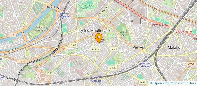 localisation de l'entreprise SYND.COPR. 19 AV VERDIER MONTROUG à ISSY-LES-MOULINEAUX