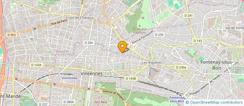 localisation de l'entreprise SYND COPR 19 BIS RUE NUNGESSER ET COLI à FONTENAY-SOUS-BOIS