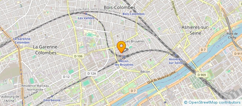 localisation de l'entreprise SYND.COPR. 19 RUE ANDRE ET MARIE LOUISE  ASNIERES-SUR-SEINE