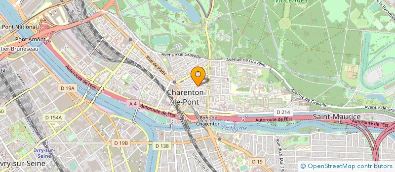 localisation de l'entreprise SYND.COPR. 19 RUE CARTAULT 92 PUTEAUX à CHARENTON-LE-PONT