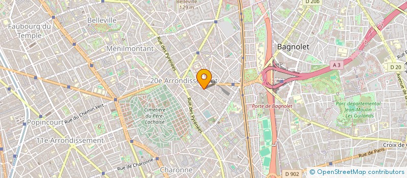 localisation de l'entreprise SYND.COPR. 19 RUE DE LA COUR DES NOUES 7  PARIS