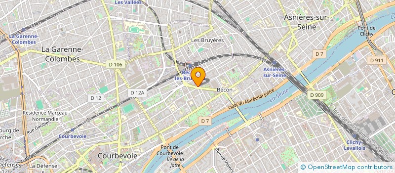 localisation de l'entreprise SYND.COPR. 19 RUE MONGE- PUTEAUX REP PAR à COURBEVOIE
