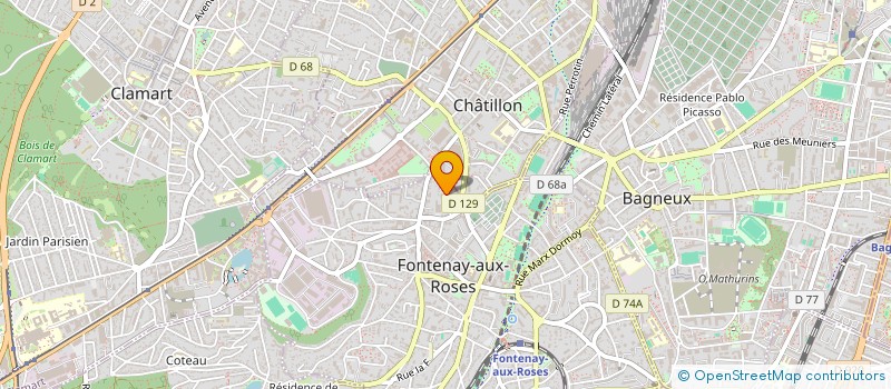 localisation de l'entreprise SYND COPR 19 RUE PIERRE BROSSOLETTE  FONTENAY-AUX-ROSES