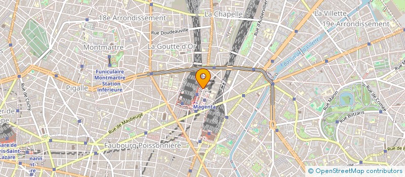 localisation de l'entreprise SYND.COPR. 193 RUE DU FG SAINT  DENIS 75  PARIS