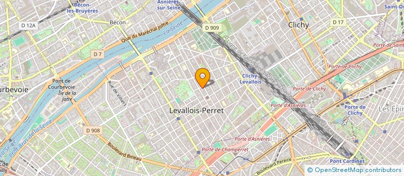 localisation de l'entreprise SYND.COPR. 1B AV ROCHEGUDE 92 NANTERRE à LEVALLOIS-PERRET