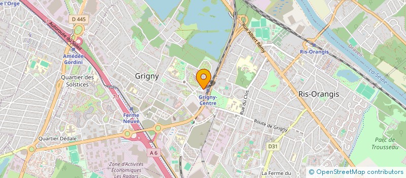 localisation de l'entreprise SYND COPR 2 10 RUE LAVOISIER TRANCHE 48 à GRIGNY