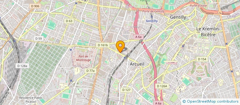localisation de l'entreprise SYND.COPR. 2-2BIS AV JEANNE D'ARC à ARCUEIL