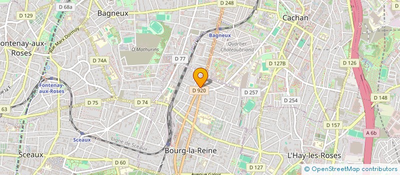 localisation de l'entreprise SYND.COPR. 2-4-6 BD M JOFFRE 21-24 R FER à BOURG-LA-REINE