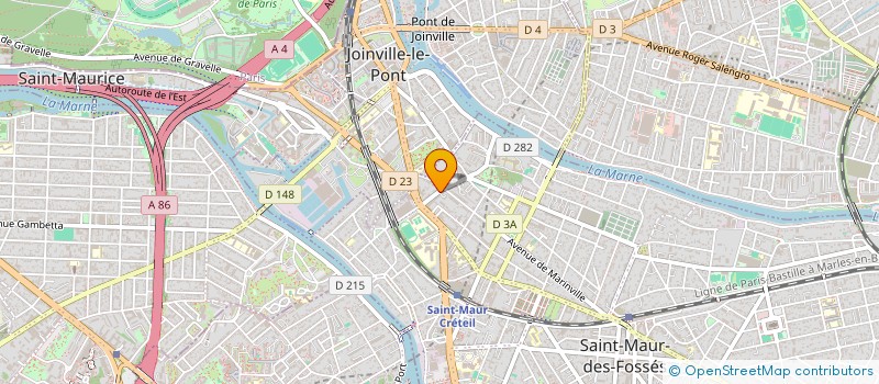 localisation de l'entreprise SYND.COPR. 2 4 8 RUE DU FOUR    94 SAINT à SAINT-MAUR-DES-FOSSES