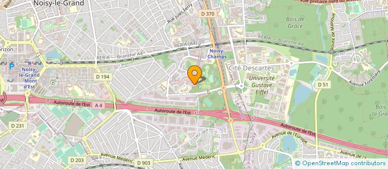 localisation de l'entreprise SYND.COPR. 2 4 ALL DE LA BUTTE  AUX CAIL  NOISY-LE-GRAND