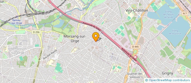 localisation de l'entreprise SYND.COPR. 2-4 RUE BOUGAINVILLE 91 VIRY à VIRY-CHATILLON