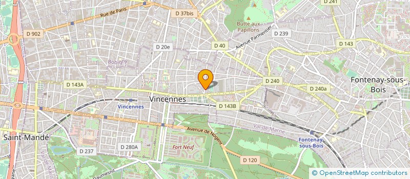 localisation de l'entreprise SYND.COPR. 2 4 RUE BUDE 75004 PARIS RE à VINCENNES