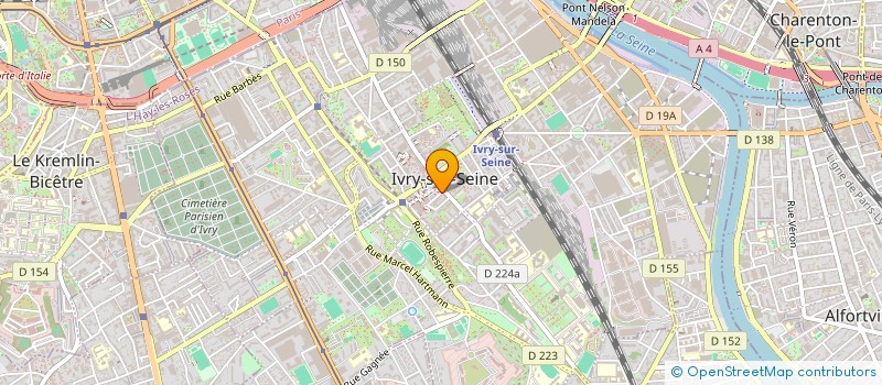 localisation de l'entreprise SYND.COPR. 2-4 RUE JEAN BAPTISTE CLEMENT à IVRY-SUR-SEINE