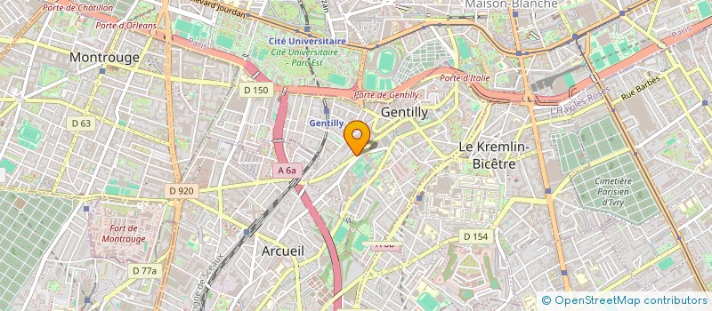 localisation de l'entreprise SYND.COPR. 2 A 32 AV PASTEUR à GENTILLY