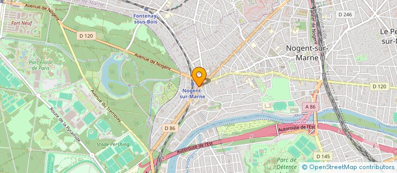 localisation de l'entreprise SYND.COPR. 2 AV DE JOINVILLE 94 NOGENT à NOGENT-SUR-MARNE