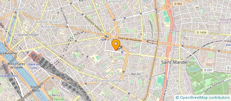 localisation de l'entreprise SYND.COPR. 2 AV DU BEL AIR 17 AV DE ST M  PARIS