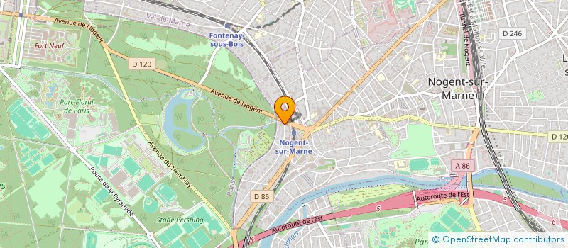 localisation de l'entreprise SYND.COPR. 2 AV LA SOURCE  NOGENT-SUR-MARNE