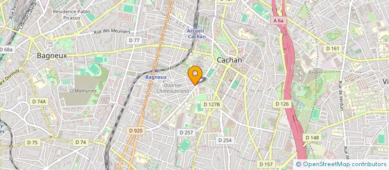 localisation de l'entreprise SYND.COPR. 2 AVE JEAN JAURES 94  CACHAN  CACHAN