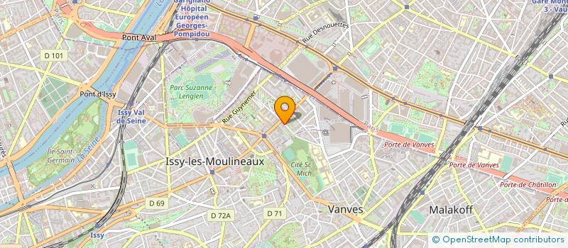 localisation de l'entreprise SYND.COPR. 2 B - 4 RUE MICHELET 92 ISSY à ISSY-LES-MOULINEAUX