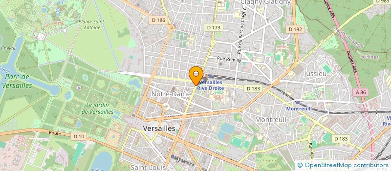 localisation de l'entreprise SYND.COPR. 2 ET 2BIS AV DU PARC DE CLAGN à VERSAILLES