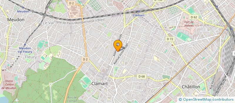localisation de l'entreprise SYND.COPR. 2 RUE ALEXANDRE BARBAROU à CLAMART
