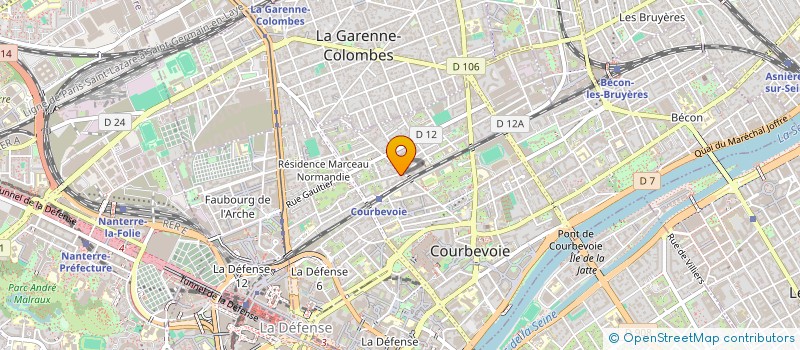 localisation de l'entreprise SYND COPR 2 RUE DES CHAMPS PHILIPPE à COURBEVOIE