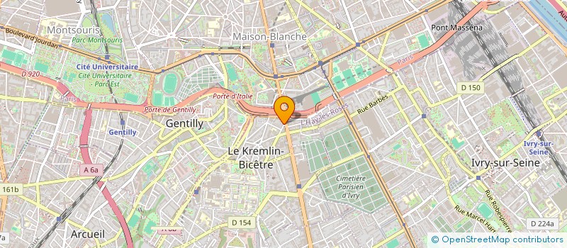 localisation de l'entreprise SYND COPR 2 RUE DU GENERAL LECLERC 94270 LE KREMLIN BICETRE  LE KREMLIN-BICETRE