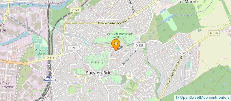 localisation de l'entreprise SYND.COPR. 2 RUE DU MOULIN D AMBOIL à SUCY-EN-BRIE