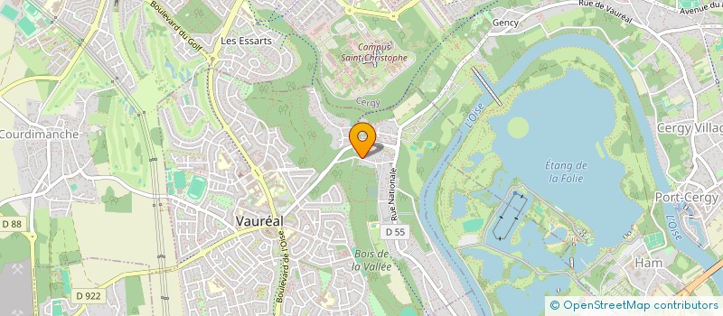 localisation de l'entreprise SYND.COPR. 2 RUE DU PAON        95 PONTO  VAUREAL