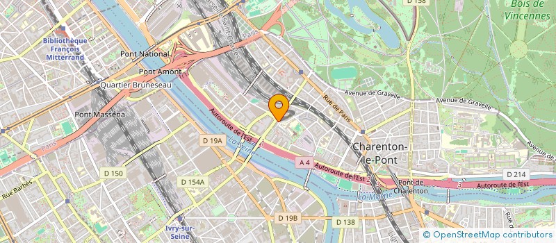localisation de l'entreprise SYND.COPR. 2 RUE DU SEMINAIRE DE CONFL à CHARENTON-LE-PONT