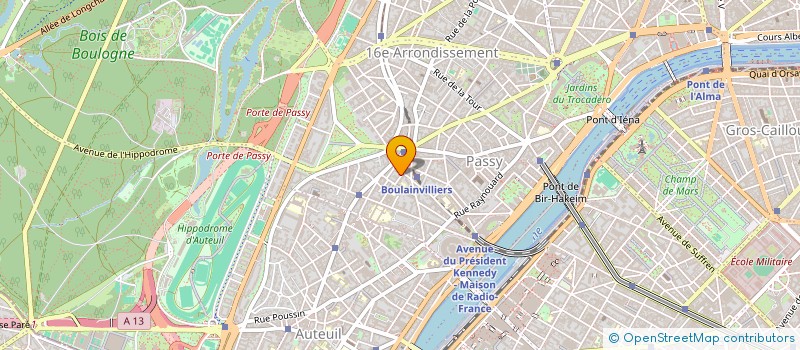 localisation de l'entreprise SYND.COPR. 2 RUE MARIETTA MARTIN 75016 P  PARIS