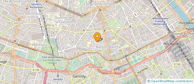 localisation de l'entreprise SYND COPR 2 RUE PONSCARME 75013 PARIS  PARIS