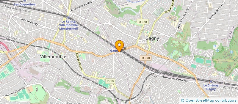 localisation de l'entreprise SYND.COPR. 2 RUE RAFFIN 93 GAGNY REP PAR à GAGNY