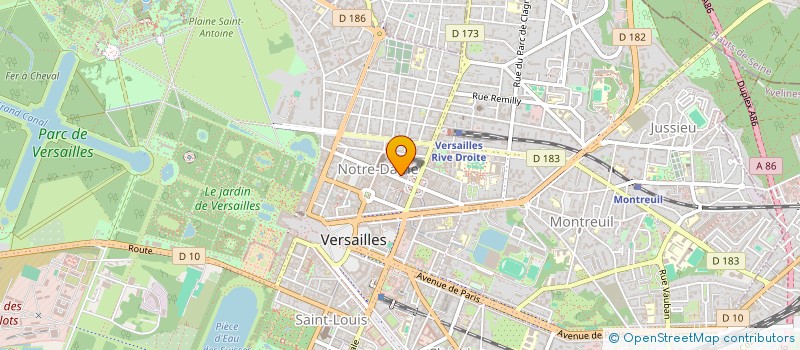 localisation de l'entreprise SYND.COPR. 2 RUE RAMEAU 78      VERSAILL à VERSAILLES