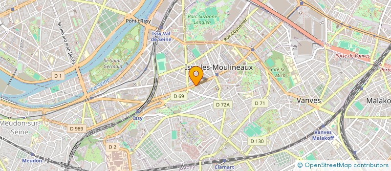 localisation de l'entreprise SYND.COPR. 20 AV VICTOR CRESSON 92 ISSY à ISSY-LES-MOULINEAUX