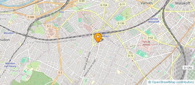 localisation de l'entreprise SYND COPR 20 AV VICTOR HUGO à CLAMART