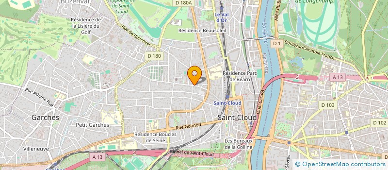 localisation de l'entreprise SYND COPR 20 B AV DU MAL FOCH à SAINT-CLOUD
