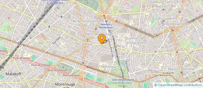 localisation de l'entreprise SYND.COPR. 20 BIS RUE D ALESIA  75014 PA  PARIS