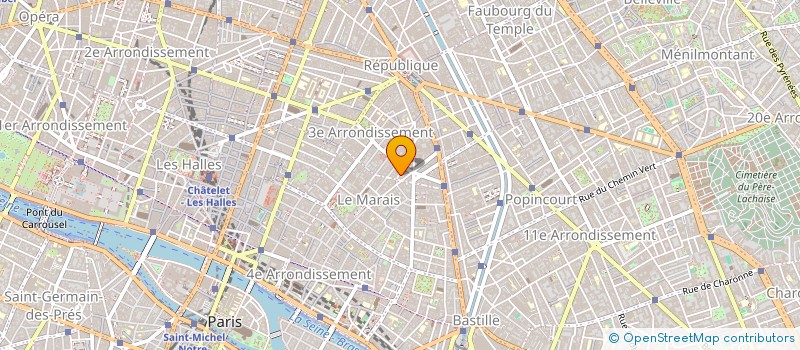 localisation de l'entreprise SYND COPR 20 R DEBELLEYME 75003 PARIS  PARIS