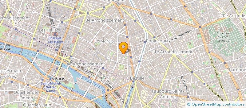 localisation de l'entreprise SYND.COPR. 20 R. ST GILLES 75003 PARIS R  PARIS