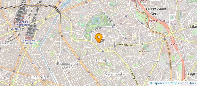 localisation de l'entreprise SYND COPR 20 RUE CLAVEL  PARIS