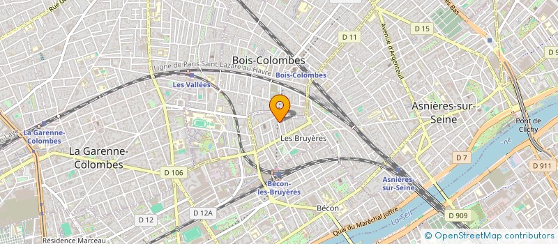 localisation de l'entreprise SYND COPR 20 RUE DE BALZAC 92600 ASNIERES SUR SEINE  ASNIERES-SUR-SEINE