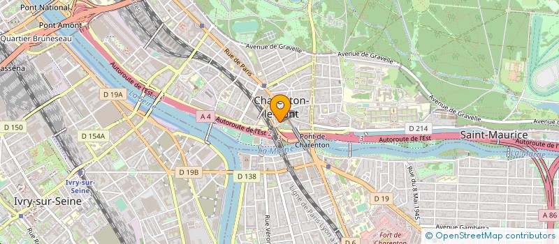 localisation de l'entreprise SYND.COPR. 20 RUE DE LA COUR DESNOUES 75 à CHARENTON-LE-PONT