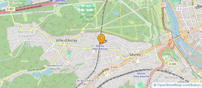localisation de l'entreprise SYND.COPR. 20 RUE DE VERSAILLES 92 VILLE à SEVRES