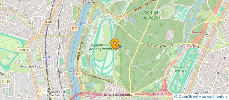 localisation de l'entreprise SYND.COPR. 20 RUE DES BELLES FEUILLES  PARIS