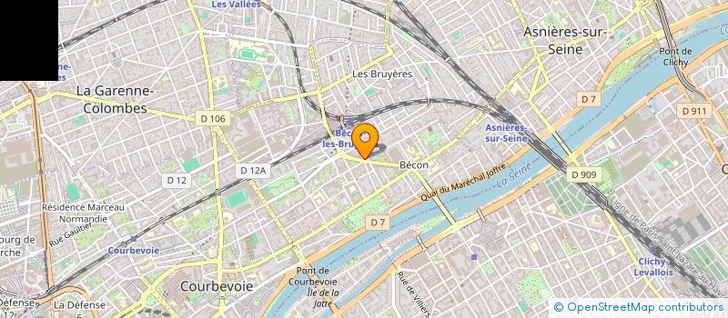 localisation de l'entreprise SYND.COPR. 20 RUE JOSEPH RIVIERE 92 COUR à COURBEVOIE